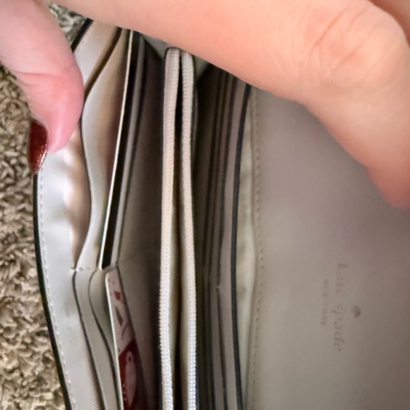 Kate Spade Black Wallet Purse with Gold Accents